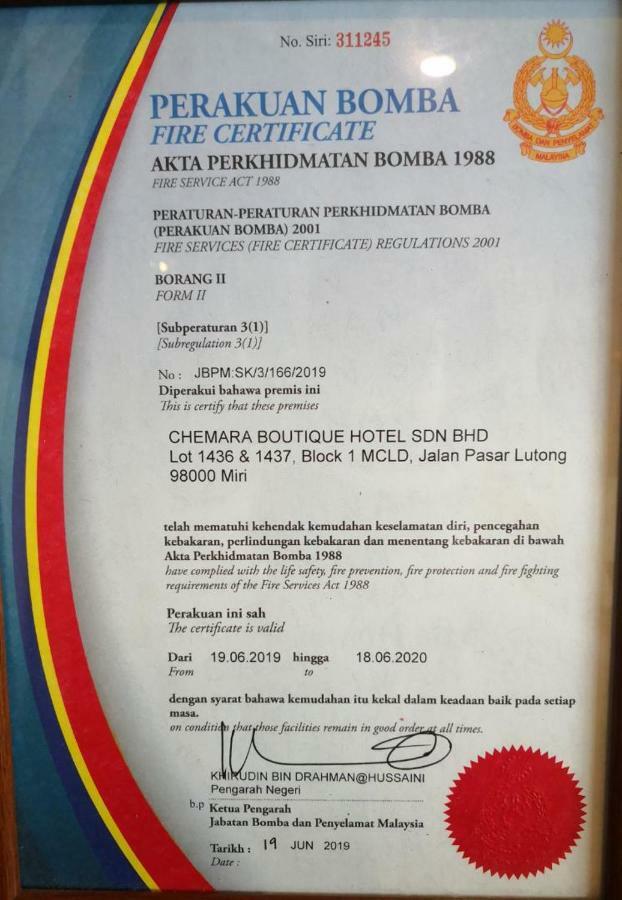 Chemara Boutique Hotel Miri Eksteriør billede